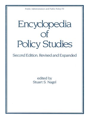 cover image of Encyclopedia of Policy Studies